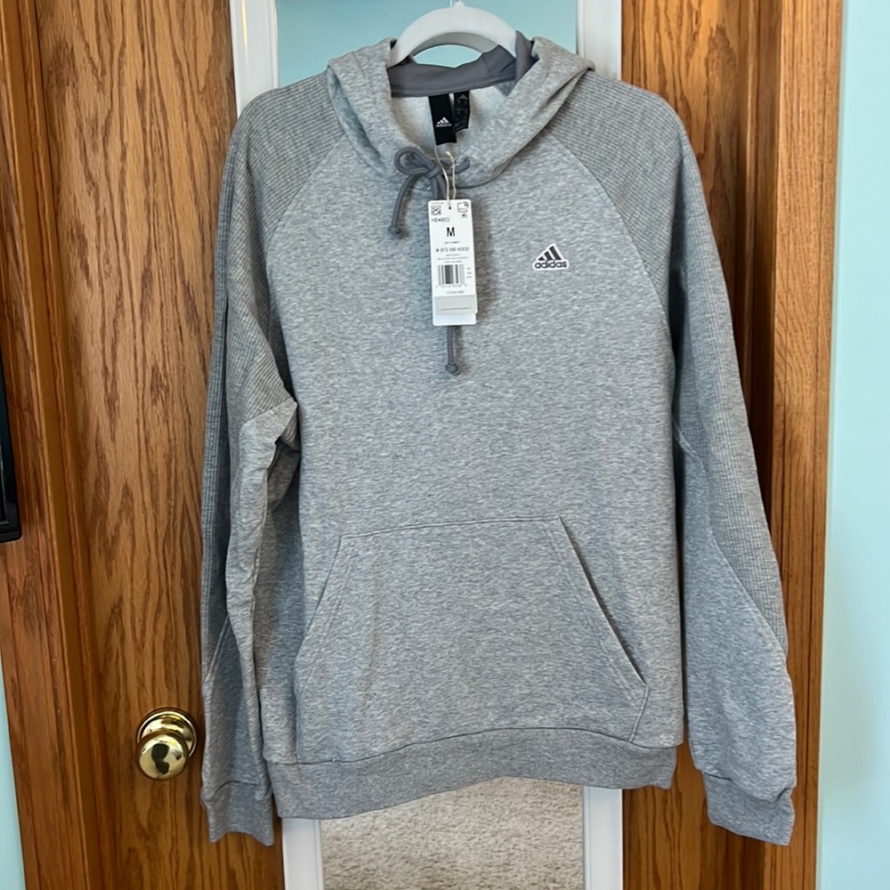 Adidas Rib Sleeve Hoodie NWT
